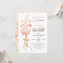 En liten Wildblomma Rustic Boho Nature Baby Shower