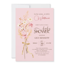 En liten Wildblomma Rustic Boho Nature Baby Shower