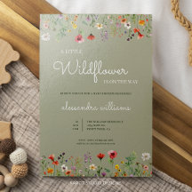 En liten Wildblommor Boho Baby Shower