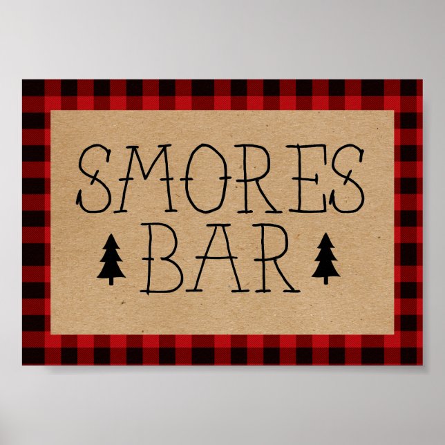 En Little Bear Smores Bar Affisch (Framsidan)