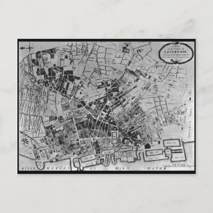 En Liverpoolplan från 1796 Vykort