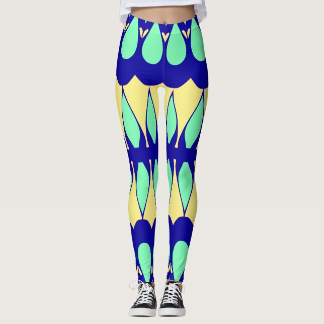 En livfull flerfärgad klassiker "Ratti_Creative_Ar Leggings (Framsida)