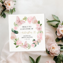 En livslängd för Butterflies Rosa Möhippa Pappersservett