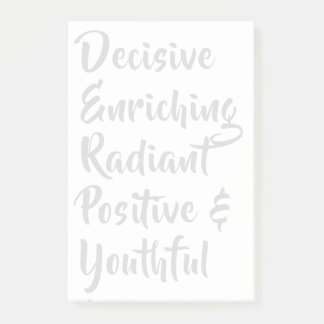 EN livsstil. Post-it Block