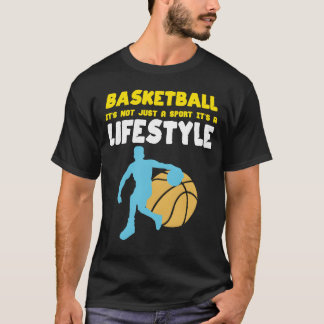 En livsstil spel sport basket boll basketboll fami t shirt