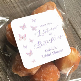 En Livstid av Fjärilar Bröllopsfest  Fyrkantigt Klistermärke