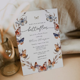 En livstid för Butterflies Boho-Möhippan Inbjudningar