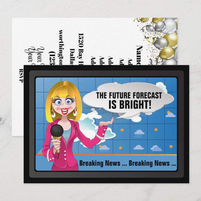 EN LJUS FUTID! INBJUDNINGAR (Fram/baksida)