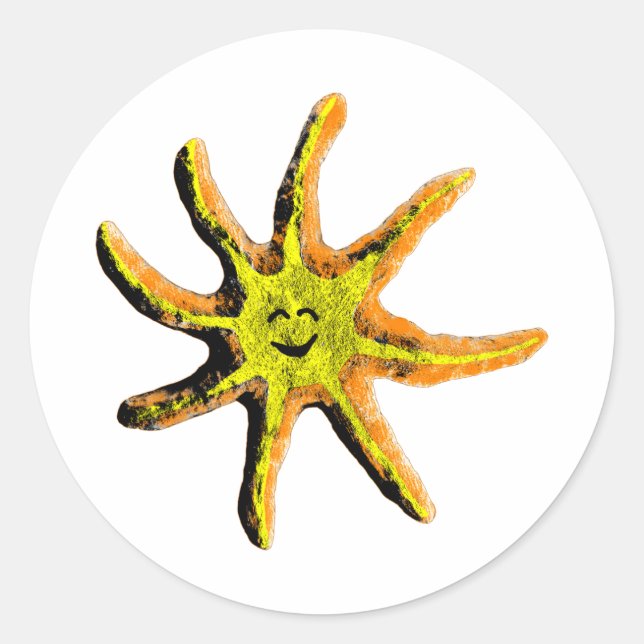 En ljuspunkt runt klistermärke (Framsida)