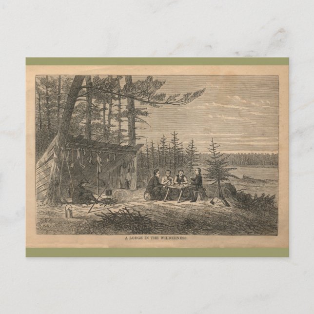 En lodge i Wilderness Vykort (Framsida)