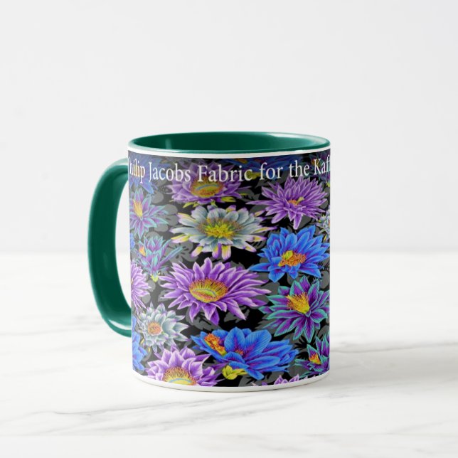 En lodrätt Philip Jacobs Fabric Cactus Flower Mugg (Framsida vänster)