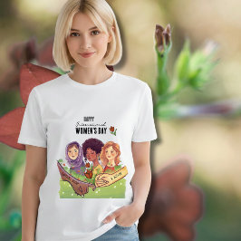 En Löfte om Rättvisa & Handling Kvinnodagen T Shirt
