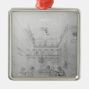 En London starksprit shoppar, 1839 Julgransprydnad Metall