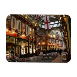 En Londonscen från Leadenhall Market Magnet