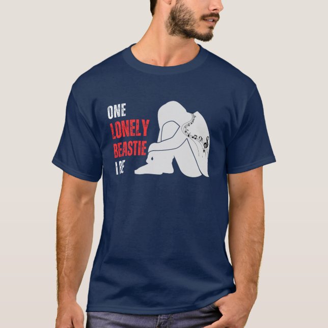 EN LONELY BEASTIT JAG ÄR T SHIRT (Framsida)