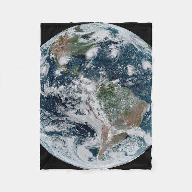 En lös kedja av tropiska cykloner fleecefilt (Framsidan)