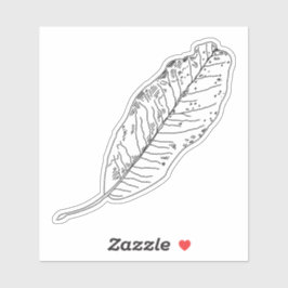 En Löv-sticker Klistermärken