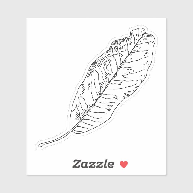 En Löv-sticker Klistermärken (Ark)