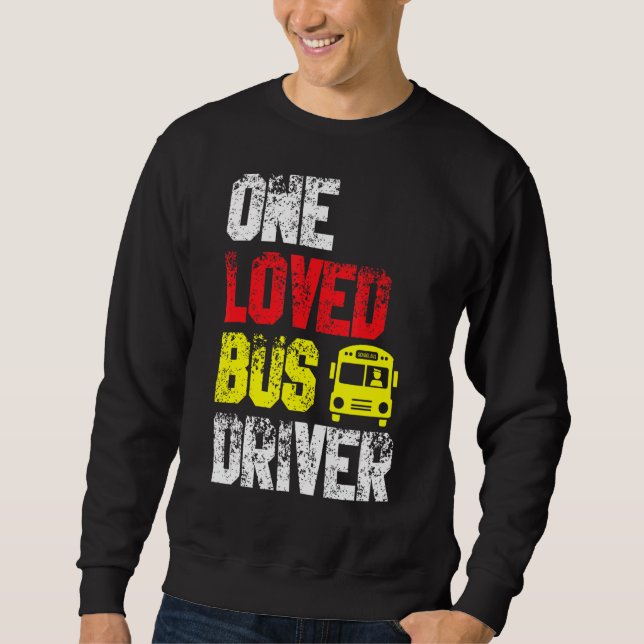 En lovad Buss-skolskjutspassagerare Bu Lång Ärmad Tröja (Framsida)
