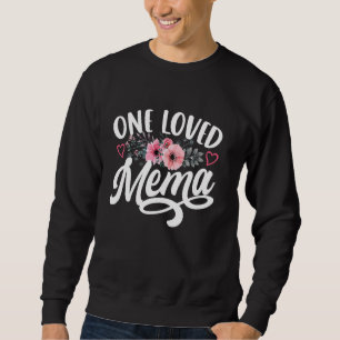 En Loved Mema Funny Mors dag Grandma Lång Ärmad Tröja