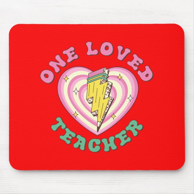 En Loved Teacher Valentine Teacher Gift Musmatta (Framsidan)