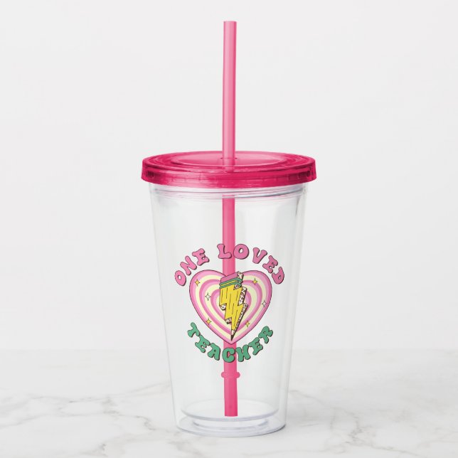 En Loved Teacher Valentine Teacher Gift Take Away Mugg (Framsida)