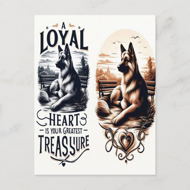 En Loyal Hearts Treasure Vykort (Framsida)