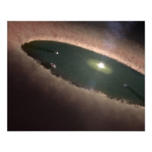 En lucka i en protoplanetär, eller planetbildande fototryck
