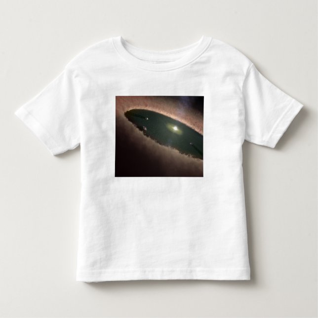 En lucka i en protoplanetär, eller planetbildande t-shirt (Framsida)