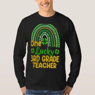 En lucky 3rd Klass Lacher Rainbow Shamrock St Pa T Shirt