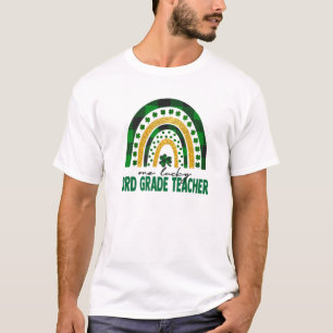 En Lucky 3Rd Klass-lärare Rainbow St Patricks Da T Shirt