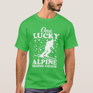 En Lucky Alpine Skiing Coach St. Patrick's Day T Shirt
