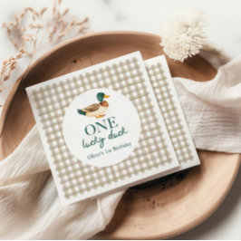 En Lucky Anka första födelsedag Pappersservett