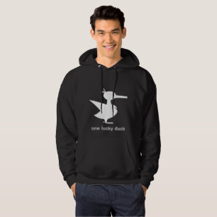 En Lucky Anka Hoodie (med text)