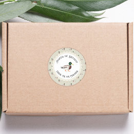 En Lucky Anka Mallard 1:a födelsedag Runt Klistermärke