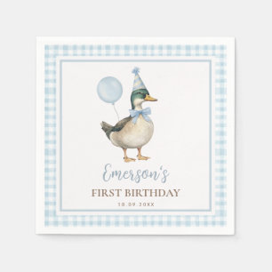 En Lucky Anka Pastel Blue Balloon Birthday Favors Pappersservett