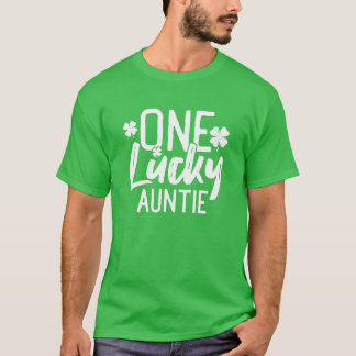 En Lucky Auntie St. Patrick Day Matching Pajama T Shirt