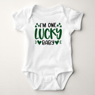 En Lucky Baby Shamrock Klöver Saint Patricks Day T Shirt