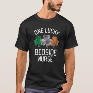 En Lucky Bedside Nurse St patrick's day Irish Fla T Shirt