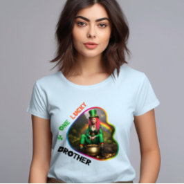 En Lucky Brother - Grönt Glow Dance Party T Shirt