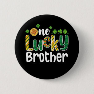En Lucky Brother Matchande Familj St Patrick's Day Knapp