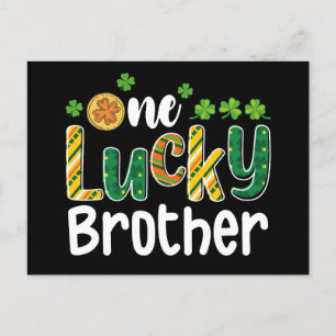 En Lucky Brother Matching Family St patrick's day Vykort