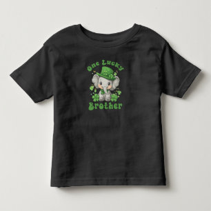 En Lucky Brother, Söt Elefant St.Patrick T Shirt
