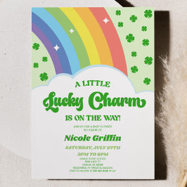En Lucky Charm St. Patrick Day Baby Shower Inbjudningar