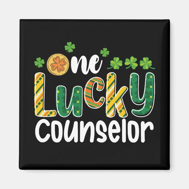 En Lucky Counselor School St patrick's day Magnet (Framsidan)
