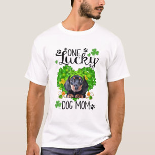En Lucky Dachshund Mamma St Patrick Day Cute Hund T Shirt
