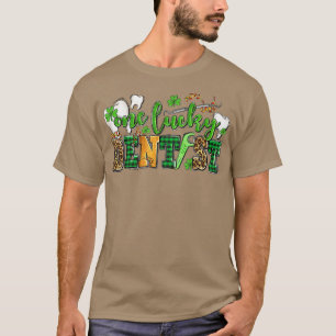 En Lucky Dentist Leopard Shamrock St T Shirt