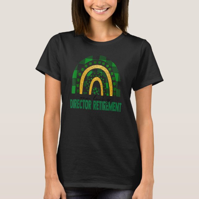 En Lucky Director Pension Rainbow St Patricks T Shirt (Framsida)