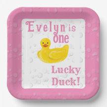 En Lucky Duck Första Födelsedag
