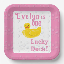En Lucky Duck Första Födelsedag